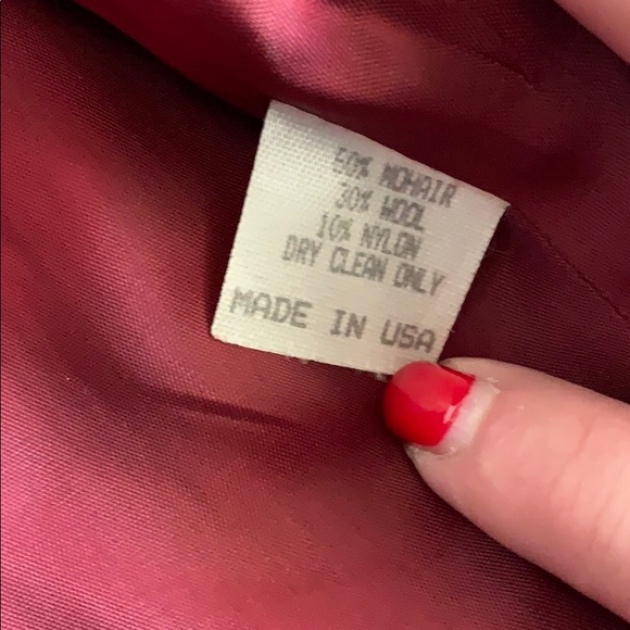 Mohair Blazer Coat vintage size 6 - Picture 8 of 8